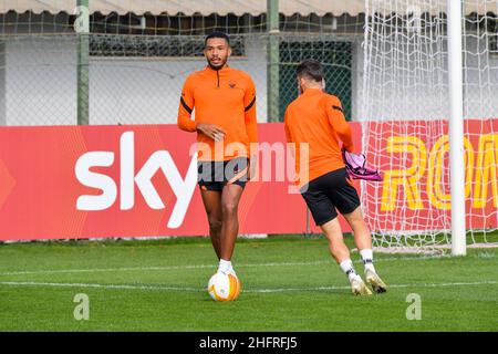 Fabio Rossi/AS Roma/LaPresse 25/11/2020 Rom (ITA) Trainingseinheit - Sportzentrum Fulvio Bernardini im Bild: Juan Jesus Stockfoto