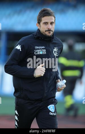 Marco Bucco/LaPresse 25. November 2020 Empoli (FI) Italien Fußball Empoli vs Brescia - Italienischer Cup Tim CUP 2020/2021 - Stadion Castellani. Im Bild: Empoli-Trainer Alessio Dionisi Stockfoto