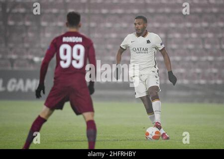 Fabio Rossi/AS Roma/LaPresse 26/11/2020 Cluj-Napoca (ROU) Sport Soccer CFR Cluj-Roma Europa League 2020/2021 - Stadio Constantin R&#x103;dulescu im Bild: Juan Jesus Stockfoto