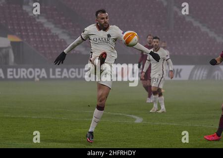 Fabio Rossi/AS Roma/LaPresse 26/11/2020 Cluj-Napoca (ROU) Sport Soccer CFR Cluj-Roma Europa League 2020/2021 - Stadio Constantin R&#x103;dulescu im Bild: Borja Mayoral Stockfoto