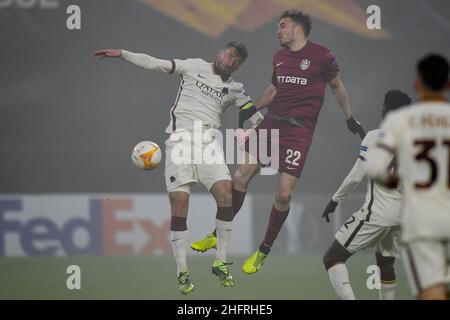 Fabio Rossi/AS Roma/LaPresse 26/11/2020 Cluj-Napoca (ROU) Sport Soccer CFR Cluj-Roma Europa League 2020/2021 - Stadio Constantin R&#x103;dulescu im Bild: Bryan Cristante Stockfoto