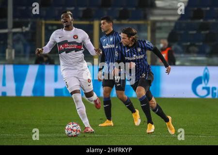 Stefano Nicoli/LaPresse 01-12-2020 Bergamo Italien Sport Soccer Atalanta vs Midtjylland UEFA Champions League - Gewiss Stadium der Gruppe D im Bild Hans Hateboer Stockfoto