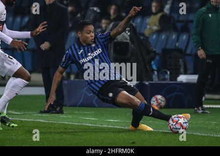 Stefano Nicoli/LaPresse 01-12-2020 Bergamo Italien Sport Soccer Atalanta vs Midtjylland UEFA Champions League - Gewiss Stadium der Gruppe D im Bild Luis Muriel Stockfoto