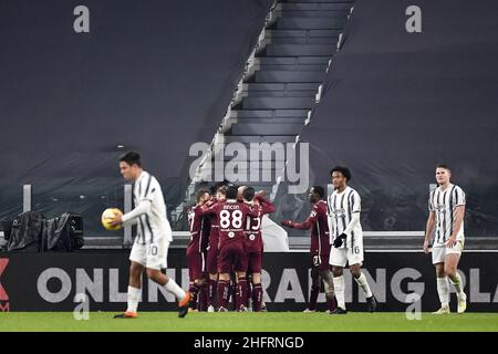 Marco Alpozzi/LaPresse 05. Dezember 2020 Turin, Italien Sportfußball Juventus vs Turin - Italienische Fußballmeisterschaft Liga A Tim 2020/2021 - Allianz Stadion im Bild: Stockfoto