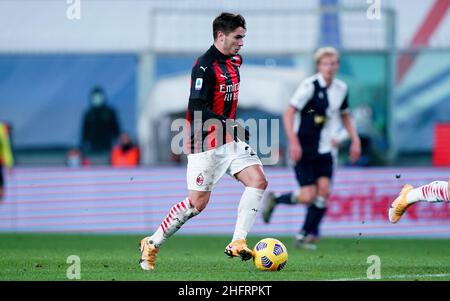 LaPresse - Spada 06. Dezember 2020 Genua ( Italien ) Sport Soccer A.C. Mailand- Saison 2020-2021 - Serie A Sampdoria vs Milan im Bild: Brahim Diaz Stockfoto