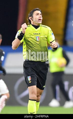 Foto LaPresse - Tano Pecoraro06 12 2020 Genova - (Italia)Sport CalcioSampdoria vs MilanCampionato di Calcio Serie A Tim 2020/2021 - Stadio "Luigi Ferraris"nella foto: CalvaresePhoto LaPresse - Tano Pecoraro06 Dezember 2020 Stadt Genova - (Italien)Sport SoccerSampdoria vs MilanItalienische Fußball-Liga A Tim 2020/2021 - "Luigi Ferraris" Stadion im Bild: Calvarese Stockfoto