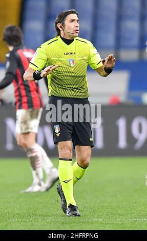 Foto LaPresse - Tano Pecoraro06 12 2020 Genova - (Italia)Sport CalcioSampdoria vs MilanCampionato di Calcio Serie A Tim 2020/2021 - Stadio "Luigi Ferraris"nella foto: CalvaresePhoto LaPresse - Tano Pecoraro06 Dezember 2020 Stadt Genova - (Italien)Sport SoccerSampdoria vs MilanItalienische Fußball-Liga A Tim 2020/2021 - "Luigi Ferraris" Stadion im Bild: Calvarese Stockfoto