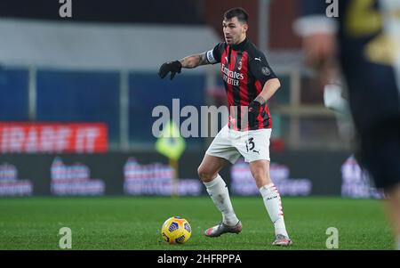 LaPresse - Spada 06. Dezember 2020 Genua ( Italien ) Sport Soccer A.C. Mailand- Saison 2020-2021 - Serie A Sampdoria vs Milan im Bild: Alessio Romagnoli Stockfoto