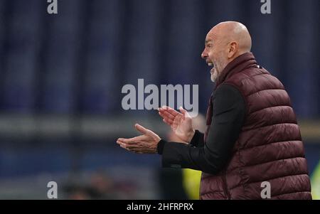 LaPresse - Spada 06. Dezember 2020 Genua ( Italien ) Sport Soccer A.C. Mailand- Saison 2020-2021 - Serie A Sampdoria vs Milan im Bild: Stefano Pioli Stockfoto