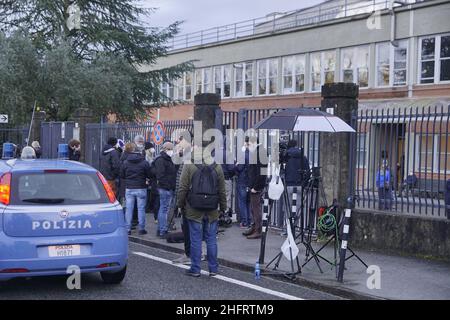 Alessandro La Rocca/ LaPresse 10-12-2020 Siena - Italy News die Begräbniskammer von Paolo Rossi im Krankenhaus S. Maria Le Scotte von SienaAuf dem Foto: Der Eingang des Krankenhauses Stockfoto