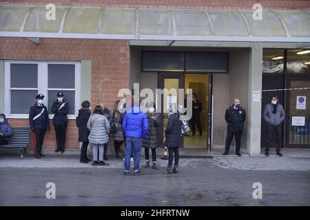 Alessandro La Rocca/ LaPresse 10-12-2020 Siena - Italy News die Begräbniskammer von Paolo Rossi im Krankenhaus S. Maria Le Scotte von SienaAuf dem Foto: Der Eingang des Krankenhauses Stockfoto