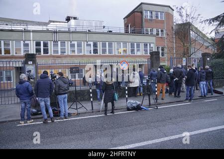 Alessandro La Rocca/ LaPresse 10-12-2020 Siena - Italy News die Begräbniskammer von Paolo Rossi im Krankenhaus S. Maria Le Scotte von SienaAuf dem Foto: Der Eingang des Krankenhauses Stockfoto