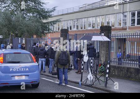 Alessandro La Rocca/ LaPresse 10-12-2020 Siena - Italy News die Begräbniskammer von Paolo Rossi im Krankenhaus S. Maria Le Scotte von SienaAuf dem Foto: Der Eingang des Krankenhauses Stockfoto