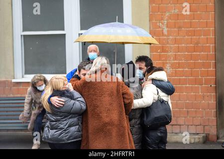 Alessandro La Rocca/ LaPresse 10-12-2020 Siena - Italy News die Begräbniskammer von Paolo Rossi im Krankenhaus S. Maria Le Scotte von SienaAuf dem Foto: Der Eingang des Krankenhauses Stockfoto