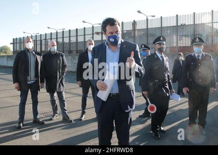 Davide Anastasi/LaPresse december 12, 2020 Catania, Italy News Matteo Salvini in Catania wegen der Anhörung zum Fall Gregoretti Stockfoto