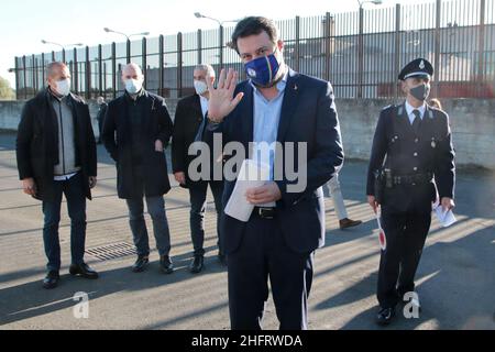 Davide Anastasi/LaPresse december 12, 2020 Catania, Italy News Matteo Salvini in Catania wegen der Anhörung zum Fall Gregoretti Stockfoto