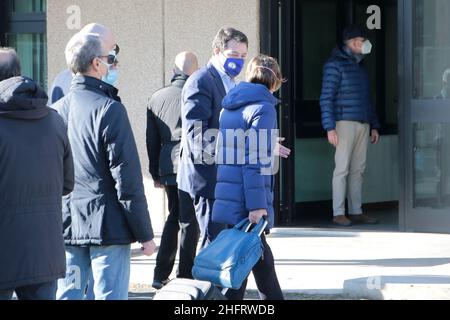 Davide Anastasi/LaPresse december 12, 2020 Catania, Italy News Matteo Salvini in Catania wegen der Anhörung zum Fall Gregoretti Stockfoto