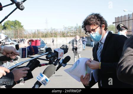 Davide Anastasi/LaPresse december 12, 2020 Catania, Italy News Matteo Salvini in Catania wegen der Anhörung zum Fall Gregoretti Stockfoto