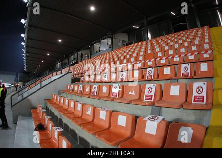 LaPresse - Tano Pecoraro 16 Dezember 2020 Stadt La Spezia - (Italien) Sport Soccer Spezia vs Bologna Italienische Fußball-Meisterschaft Liga A Tim 2020/2021 - "Alberto Picco" Stadion im Bild: Das neue stadio Alberto Picco Stockfoto