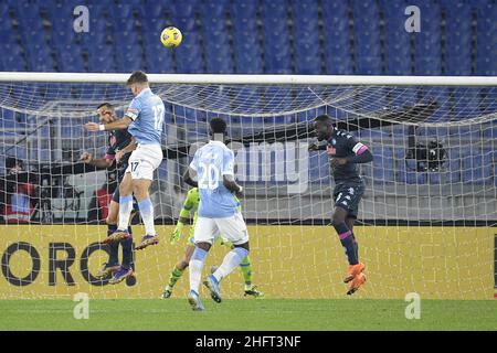 Fabrizio Corragetti / LaPresse 20st. Dezember 2020 Rom, Italien Sportfußball Lazio vs Napoli - Italienische Fußballmeisterschaft League A Tim 2020/2021 - Olympiastadion im Bild: Stockfoto