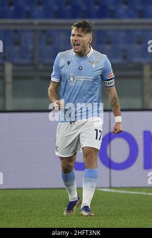 Fabrizio Corragetti / LaPresse 20st. Dezember 2020 Rom, Italien Sportfußball Lazio vs Napoli - Italienische Fußballmeisterschaft League A Tim 2020/2021 - Olympiastadion im Bild: Stockfoto