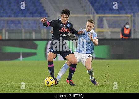 Fabrizio Corragetti / LaPresse 20st. Dezember 2020 Rom, Italien Sportfußball Lazio vs Napoli - Italienische Fußballmeisterschaft League A Tim 2020/2021 - Olympiastadion im Bild: Stockfoto