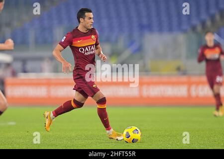 Fabio Rossi/AS Roma/LaPresse 23/12/2020 Rom (Italien) Sport Soccer Roma-Cagliari Italienische Fußballmeisterschaft League Serie A Tim 2020/2021 - Olympiastadion im Bild: Pedro Stockfoto