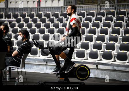 Massimo Paolone/LaPresse 27. Dezember 2020 Bologna, Italien Sportkorb Virtus Bologna vs Armani Milano - LBA Serie A UnipolSai - Virtus Arena im Bild: Marco Belinelli (Virtus Bologna) Stockfoto