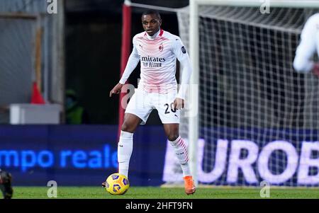 LaPresse - Spada Januar 3rd , 2021 Benevento ( Italien ) Sport Soccer A.C. Mailand- Saison 2020-2021 - Serie A Benevento vs AC Mailand im Bild: pierre kalulu Stockfoto