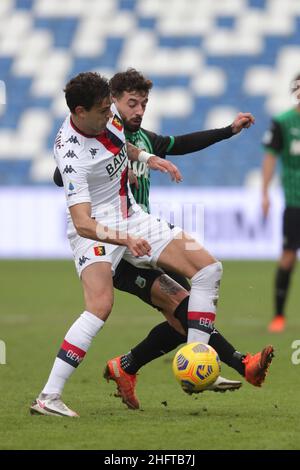 Fabrizio Zani,/LaPresse 6 Januar 2021 Reggio Emilia, Italien Sport Fußball Sassuolo vs Genua - Italienische Fußball-Meisterschaft Liga Serie A Tim 2020/21   Mapei Stadium im Bild. Stockfoto