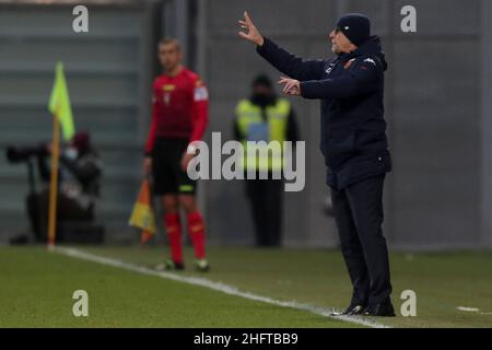 Fabrizio Zani,/LaPresse 6 Januar 2021 Reggio Emilia, Italien Sport Fußball Sassuolo vs Genua - Italienische Fußballmeisterschaft Liga Serie A Tim 2020/21   Mapei Stadium im Bild: Davide Ballardini Stockfoto