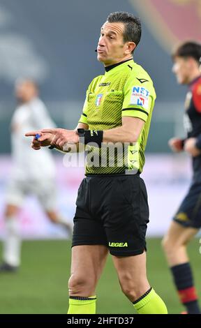 Foto LaPresse - Tano Pecoraro09 01 2021 Genova - (Italia)Sport CalcioGenua vs BolognaCampionato di Calcio Serie A Tim 2020/2021 - Stadio "Luigi Ferraris"nella foto: DoveriPhoto LaPresse - Tano Pecoraro09 Januar 2021 Stadt Genova - (Italien)Sport SoccerGenua vs BolognaItalienische Fußball-Meisterschaft Liga A Tim 2020/2021 - "Luigi Ferraris" Stadion im Bild: Doveri Stockfoto