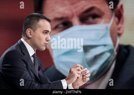 Roberto Monaldo / LaPresse 24-01-2021 Rom (Italien) TV-Programm "Mezz'ora in pi&#xf9;" im Bild Luigi Di Maio Stockfoto