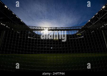 LaPresse - Fabio Ferrari 24. Januar 2021 Turin, Italien Sportfußball Juventus FC vs Bologna FC - Italienische Fußballmeisterschaft League A Tim 2020/2021 - Allianz Stadium auf dem Bild:Allianz Stadium, Stockfoto