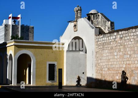 Sea Gate, Puerta de Mar, San Francisco de Campeche, Bundesstaat Campeche, Mexiko, Nordamerika, UNESCO-Weltkulturerbe Stockfoto