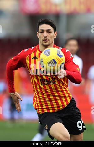 Alessandro Garofalo/LaPresse 07. Februar 2021 Benevento, Italien Sportfußball Benevento vs Sampdoria - Italienische Fußballmeisterschaft Liga A Tim 2020/2021 - Vigorito Stadion. Im Bild: Federico Barba Benevento Stockfoto