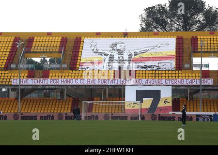 Alessandro Garofalo/LaPresse 07. Februar 2021 Benevento, Italien Sportfußball Benevento vs Sampdoria - Italienische Fußballmeisterschaft Liga A Tim 2020/2021 - Vigorito Stadion. Im Bild: bunner Stockfoto