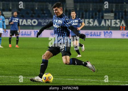 Stefano Nicoli/LaPresse 10-02-2021 Sport Fußball Atalanta vs Napoli Coppa Italia Tim 2020/2021 Gewiss Stadion im Bild Matteo Pessina Stockfoto