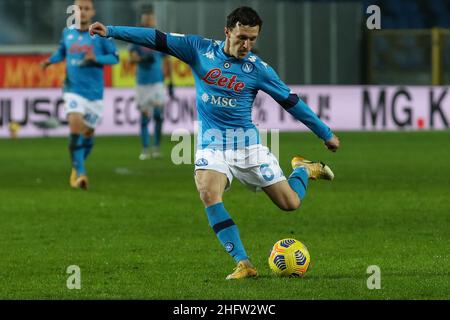 Stefano Nicoli/LaPresse 10-02-2021 Sport Soccer Atalanta vs Napoli Coppa Italia Tim 2020/2021 Gewiss Stadion im Bild Mario Rui Stockfoto