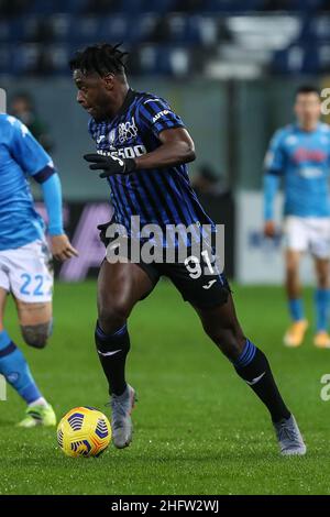 Stefano Nicoli/LaPresse 10-02-2021 Sport Soccer Atalanta vs Napoli Coppa Italia Tim 2020/2021 Gewiss Stadion im Bild Duvan Zapata Stockfoto