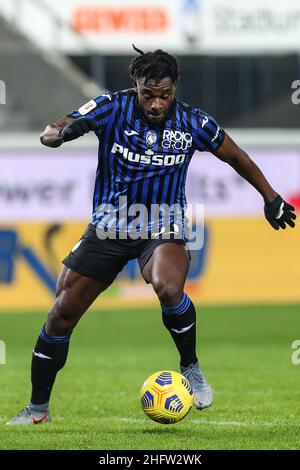 Stefano Nicoli/LaPresse 10-02-2021 Sport Soccer Atalanta vs Napoli Coppa Italia Tim 2020/2021 Gewiss Stadion im Bild Duvan Zapata Stockfoto