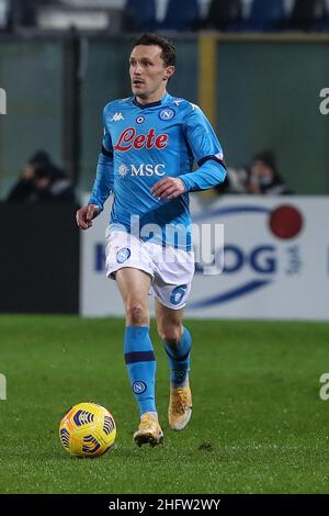 Stefano Nicoli/LaPresse 10-02-2021 Sport Soccer Atalanta vs Napoli Coppa Italia Tim 2020/2021 Gewiss Stadion im Bild Mario Rui Stockfoto