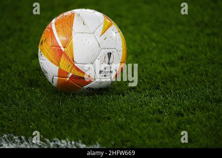 LaPresse - Marco Alpozzi 18. Februar 2021 Turin, Italien Sportfußball Real Sociedad vs Manchester United - UEFA Europa League 2020 2021- Runde von 32, 1st Bein im Bild: Europa League Ball Stockfoto