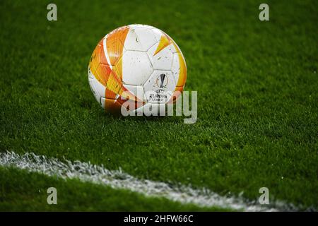 LaPresse - Marco Alpozzi 18. Februar 2021 Turin, Italien Sportfußball Real Sociedad vs Manchester United - UEFA Europa League 2020 2021- Runde von 32, 1st Bein im Bild: Europa League Ball Stockfoto