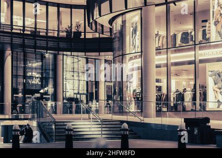 London rund um die Stadt und Liverpool Station Stockfoto