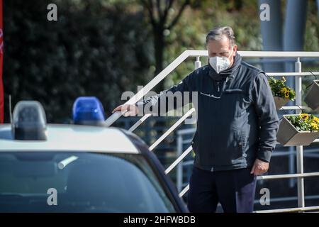 LaPresse - Claudio Furlan 26. Februar 2021 - Mailand(Italien) Begräbniskammer für Botschafter Luca Attanasio im Kongo getötet AUF dem Foto: Der Vater Salvatore Attanasio Stockfoto