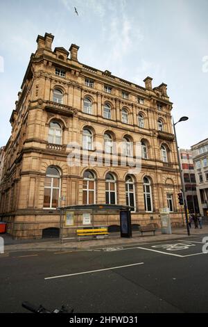 Ehemalige Allianz Bank 62 Castle Street und Derby Platz jetzt Nachbarschaft Restaurant Liverpool England UK Stockfoto