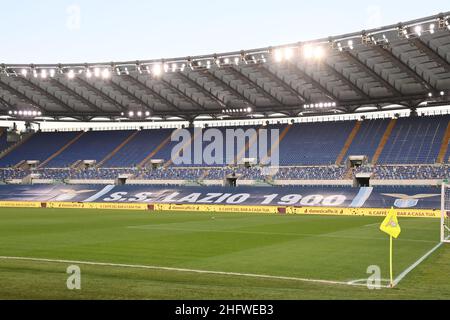 Foto Alfredo Falcone - LaPresse02/03/2021 Roma ( Italia)Sport CalcioLazio - TorinoCampionato di Calcio Serie A Tim 2020 2021 - Stadio Olimpico di RomaNella foto: campo da giocoFoto Alfredo Falcone - LaPresse02/03/2021 Roma (Italien)Sport SoccerLazio - TorinoItalienische Fußball-Liga A Tim 2020 2021 - Olimpico Stadion von Romain das Bild: Pitch-Spiel Stockfoto