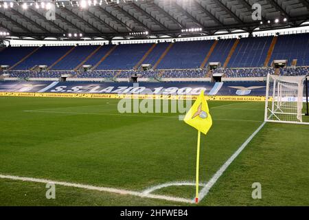 Foto Alfredo Falcone - LaPresse02/03/2021 Roma ( Italia)Sport CalcioLazio - TorinoCampionato di Calcio Serie A Tim 2020 2021 - Stadio Olimpico di RomaNella foto: campo da giocoFoto Alfredo Falcone - LaPresse02/03/2021 Roma (Italien)Sport SoccerLazio - TorinoItalienische Fußball-Liga A Tim 2020 2021 - Olimpico Stadion von Romain das Bild: Pitch-Spiel Stockfoto