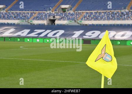 Foto Alfredo Falcone - LaPresse02/03/2021 Roma ( Italia)Sport CalcioLazio - TorinoCampionato di Calcio Serie A Tim 2020 2021 - Stadio Olimpico di RomaNella foto: BandierinaFoto Alfredo Falcone - LaPresse02/03/2021 Roma (Italien)Sport SoccerLazio - TorinoItalienische Fußball-Liga A Tim 2020 2021 - Olimpico Stadion von Romain das Bild: Ecke Stockfoto